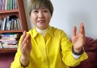 세계 최초 섬유먼지로 그린 그림을 선보인 마티에르 권명숙작가