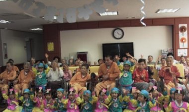 동그라미어린이집 동구노인요양원 생일 재롱잔치