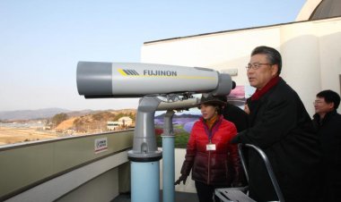 박맹우 시장  순천만 자연생태공원 관찰