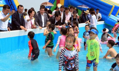 물놀이장 무더위 속 ‘인기’