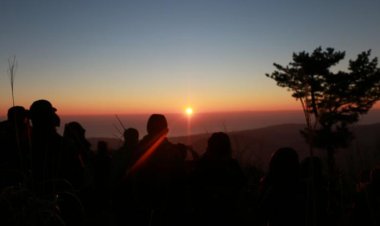 2016년 1월 1일 무룡산에서 바라본 일출