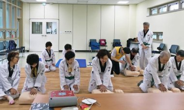 중구보건소 실버태권도반, 심폐소생술 교육