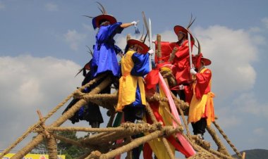 영산쇠머리대기 시연