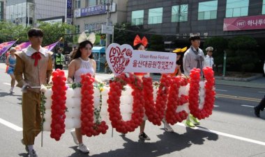 포토/ 러브스토리 인 울산’을 주제로 한 울산대공원 장미축제
