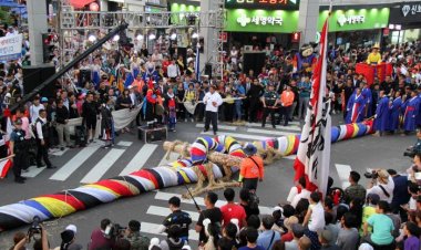 2018  울산 마두희 축제 큰줄 당기기