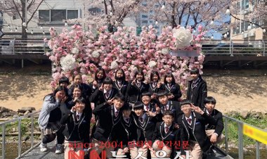 삼호중, 이웃과 소통하는‘감성 두드림 교실 밖 벚꽃 길 걷기’