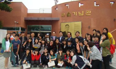 정갑윤 의원, 한글날 맞아 외솔기념관 방문