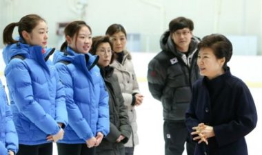 박 대통령, 2014 소치동계올림픽 D-30 태릉선수촌 격려 방문