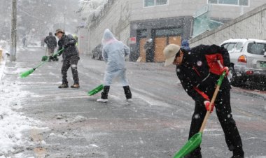 중구 성안동 제설작업