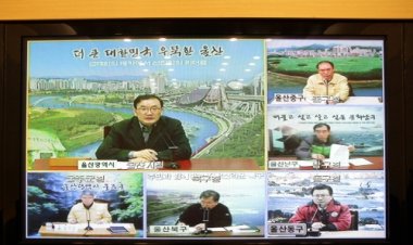 울산 폭설 불구 출근길 교통 원할