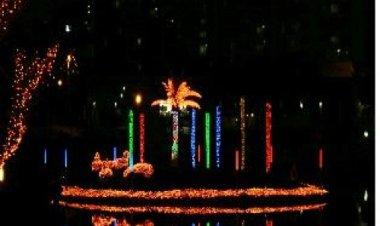 연말연시 트리조명 점등