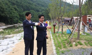 강길부 의원, 작천정 야영장 방문해 안전사고 예방 각별한 주의 당부