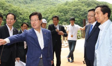 강길부 의원, 반구대암각화 방문한 정의화 국회의장에게 협조 요청해