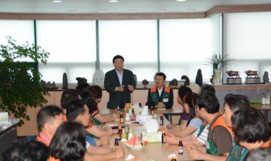 박맹우 국회의원, 남구자율방재단과 간담회