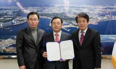 UPA 이채익사장 두광중학교에서 감사장 전달