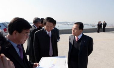 김기현 의원 울산신항 건설현장 시찰