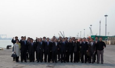 울산상공회의소 및 언론사 사장단 울산항 시찰