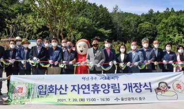 도심 속 힐링공간…입화산 자연휴양림 개장