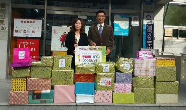 남목3동 소재 교회에서 이웃돕기 성품 전달