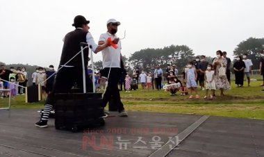 길거리 예술가 간절곶 공원서 공연도중 봉변당해..