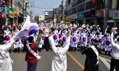 ‘대한독립만세’ 병영3.1만세운동 태극물결 재현