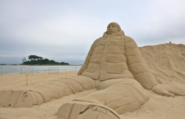진하 모래 테마 파크 전시회