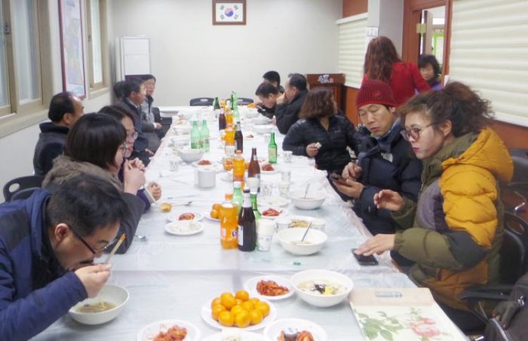 반구1동 통정회, 떡국 나눔 행사