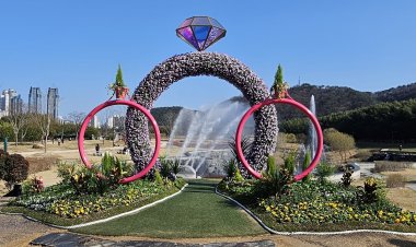 태화강 국가정원 봄맞이 꽃단장 사진 촬영 포토존 설치