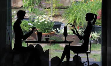 맞선 자리에서...