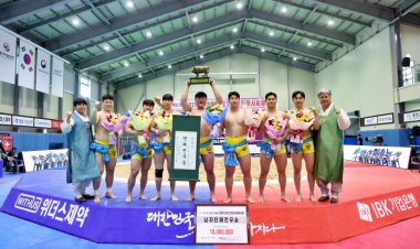 울주군청 해뜨미씨름단, 평창오대산천장사씨름대회 단체전 우승