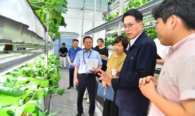 이순걸 울주군수, 취임 3주년 스마트팜 농가 현장방문