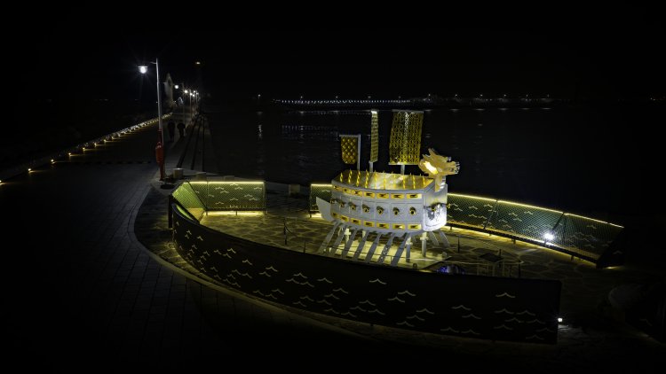 동구-HD현중, 상생협력 상징 ‘거북선’ 슬도에 띄었다